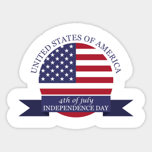 4th of july independence Sticker